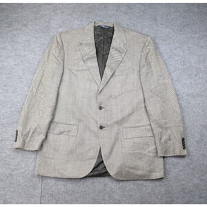 Vintage Polo Ralph Lauren Blazer Mens 44R Silk Wool Italy Preppy Quiet Luxury